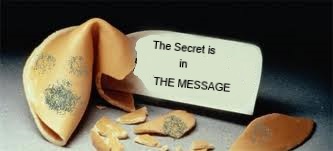 fortune cookie The secret message in the fortune cookie